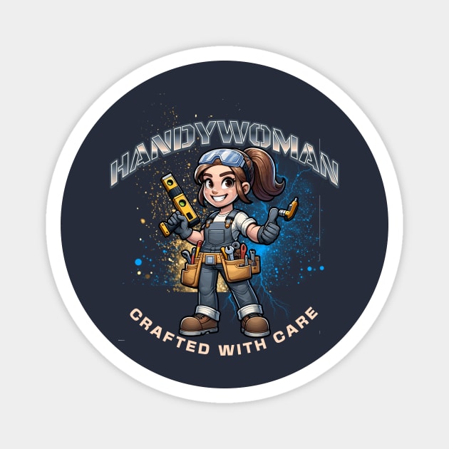 Handywoman, Crafted with Care Magnet by Vinokurio